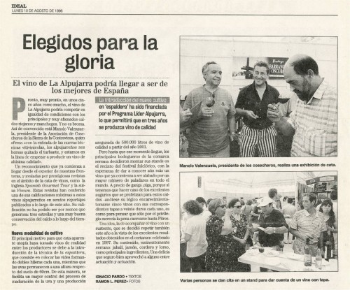 Elegidos para la gloria (Ideal, 10/08/1998)